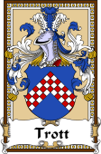 German Coat of Arms Wappen Bookplate  for Trott