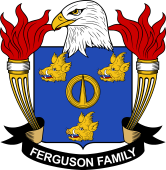 Coat of arms used by the Ferguson family in the United States of America