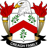 Coat of arms used by the Creagh family in the United States of America