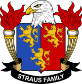 Coat of arms used by the Straus family in the United States of America