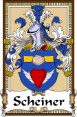 German Coat of Arms Wappen Bookplate  for Scheiner