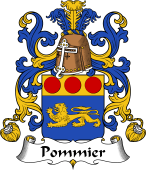Coat of Arms from France for Paulmier dit Pommier