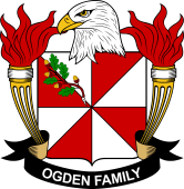 Coat of arms used by the Ogden family in the United States of America
