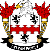 Coat of arms used by the Aylwin family in the United States of America