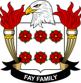 Coat of arms used by the Fay family in the United States of America
