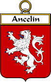 French Coat of Arms Badge for Ancelin