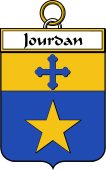 French Coat of Arms Badge for Jourdan