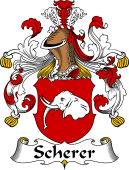 German Wappen Coat of Arms for Scherer