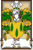 Scottish Coat of Arms Bookplate for Louis (Merchiston Sco)