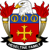 Coat of arms used by the Heseltine family in the United States of America
