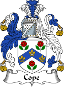 English Coat of Arms for the family Cope