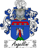 Araldica Italiana Coat of arms used by the Italian family Angellini