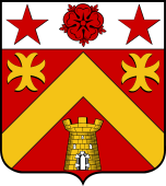 French Family Shield for Lacaze (Caze de la)