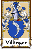 German Coat of Arms Wappen Bookplate  for Villinger