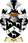 English Coat of Arms (v.23) for the family Nash