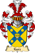 v.23 Coat of Family Arms from Germany for Kurz