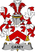 Irish Coat of Arms for Casey or O'Casey