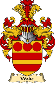 English Coat of Arms (v.23) for the family Wake