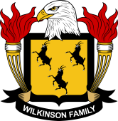 Coat of arms used by the Wilkinson family in the United States of America