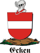 German shield on a mount for Ecken