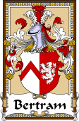 German Coat of Arms Wappen Bookplate  for Bertram