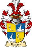 v.23 Coat of Family Arms from Germany for Haager