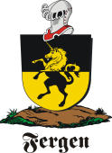 German shield on a mount for Fergen