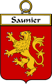 French Coat of Arms Badge for Saunier