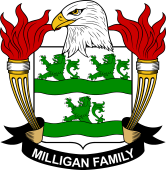 Coat of arms used by the Milligan family in the United States of America