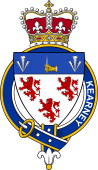 Families of Britain Coat of Arms Badge for: Kearney (Ireland)