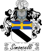 Araldica Italiana Coat of arms used by the Italian family Simoncelli