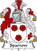English Coat of Arms for the family Sparrow