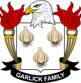 Coat of arms used by the Garlick family in the United States of America