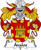 Spanish Coat of Arms for Ávalos or Dávalos