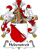 German Wappen Coat of Arms for Hebenstreit