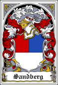 Danish Coat of Arms Bookplate for Sandberg