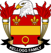 Coat of arms used by the Kellogg family in the United States of America