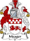 English Coat of Arms for the family Meager