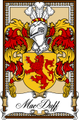 Scottish Coat of Arms Bookplate for MacDuff (Earl of Fife)