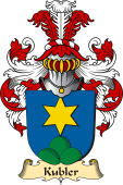 v.23 Coat of Family Arms from Germany for Kubler