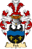 v.23 Coat of Family Arms from Germany for Fick