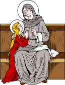 Catholic Saints Clipart image: St Anne