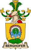 Republic of Austria Coat of Arms for Berghofer