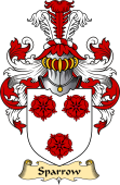 English Coat of Arms (v.23) for the family Sparrow