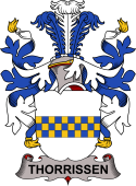 Coat of arms used by the Danish family Thorrissen