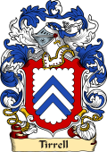 English or Welsh Family Coat of Arms (v.23) for Tirrell