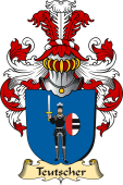 v.23 Coat of Family Arms from Germany for Teutscher