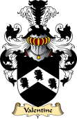 English Coat of Arms (v.23) for the family Valentine