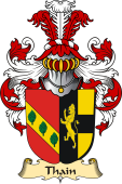 v.23 Coat of Family Arms from Germany for Thain