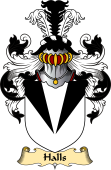 English Coat of Arms (v.23) for the family Halls